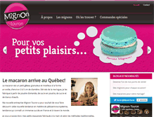 Tablet Screenshot of mignon-touron.com